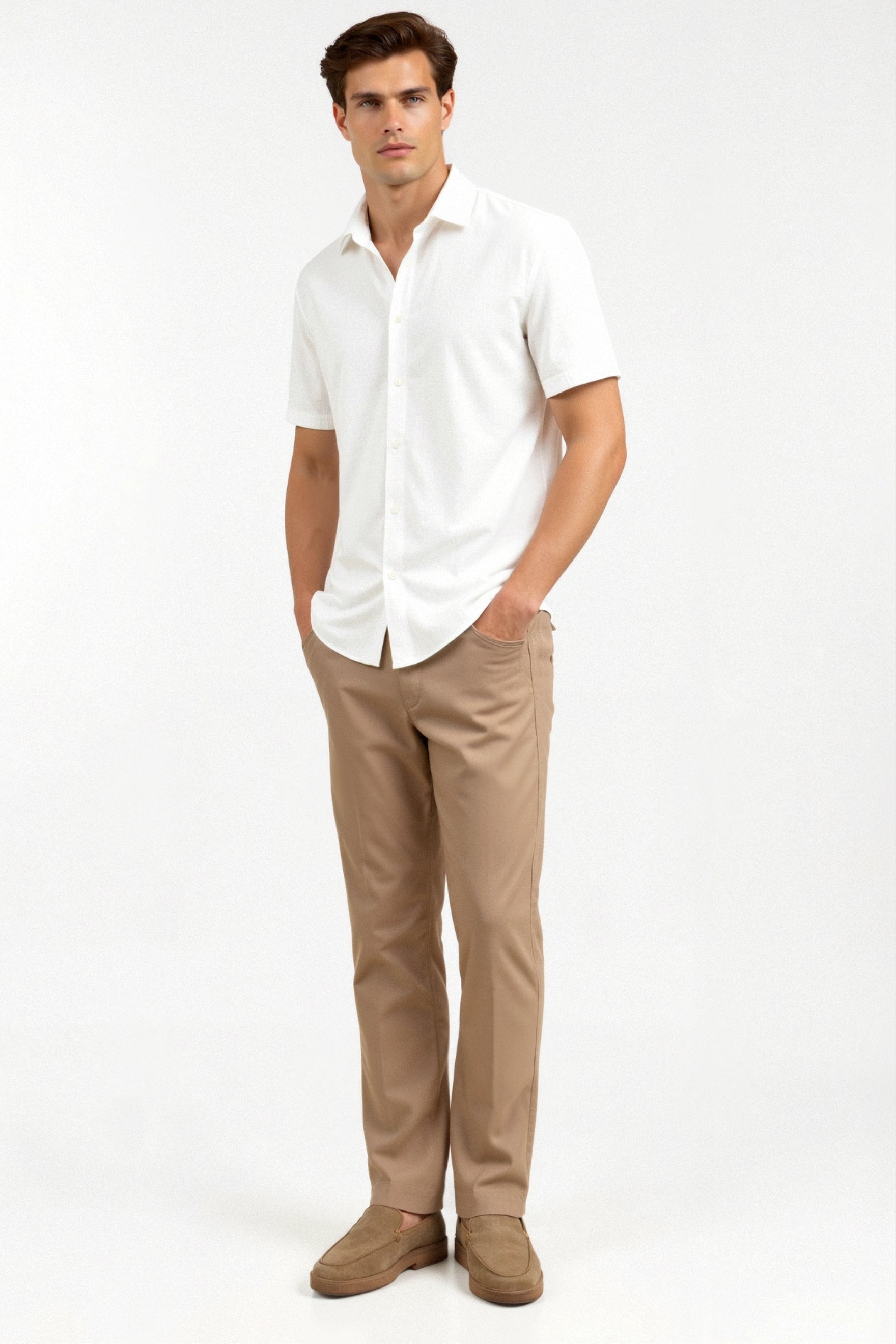 Casual Ripples Pattern Short Sleeve Shirt