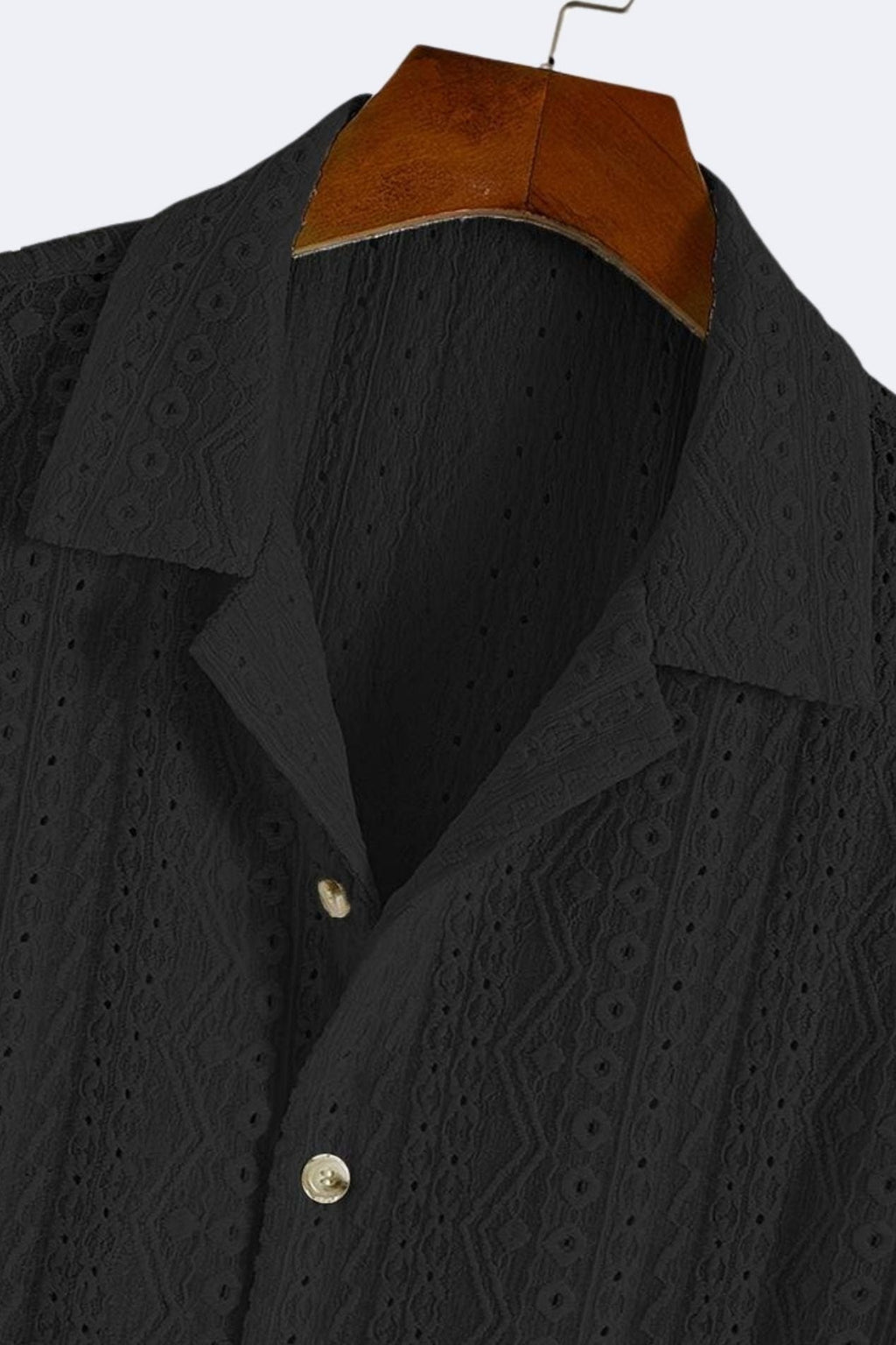 Patterned Classic Knitted Elegant Summer Polo Shirt