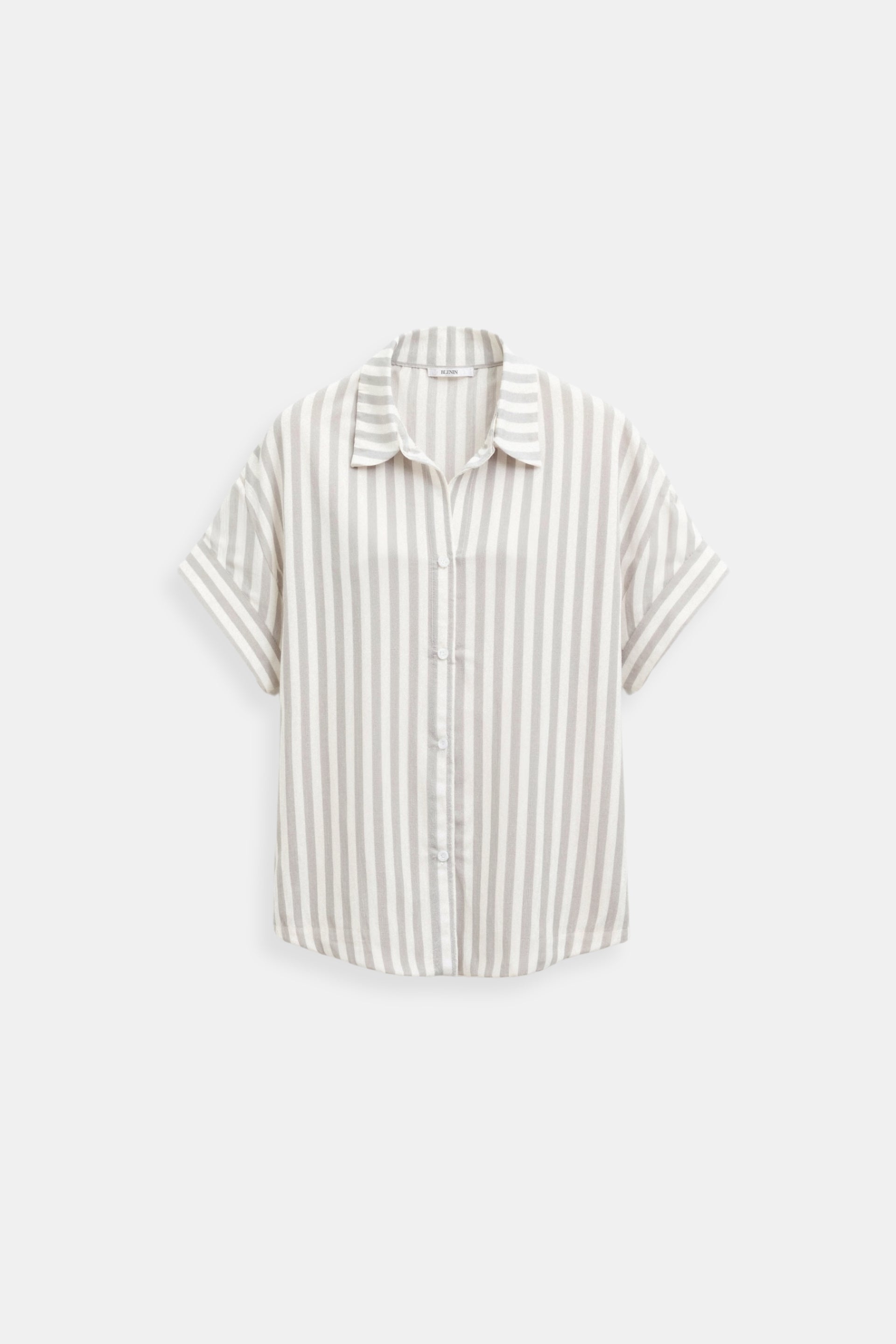 Casual Summer Elegant  Striped Button Front Shirt