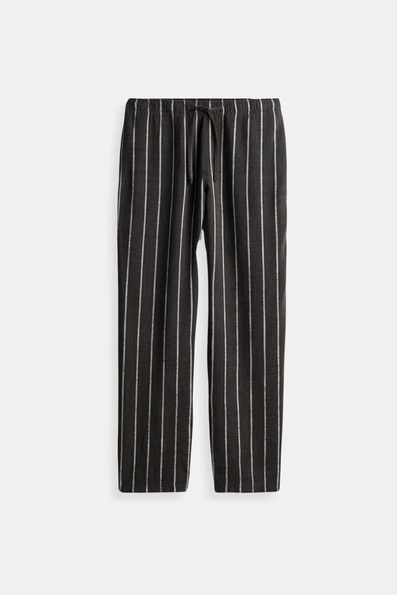 Breathable Solid Drawstring Linen Pants