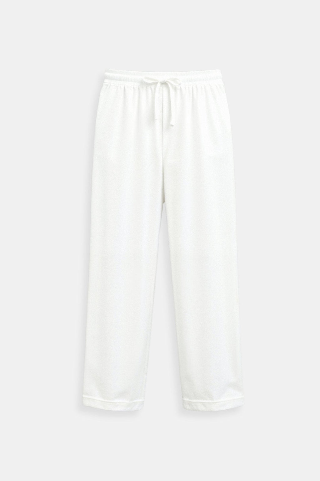Elastic Waist Loose Drawstring Straight Leg Pants