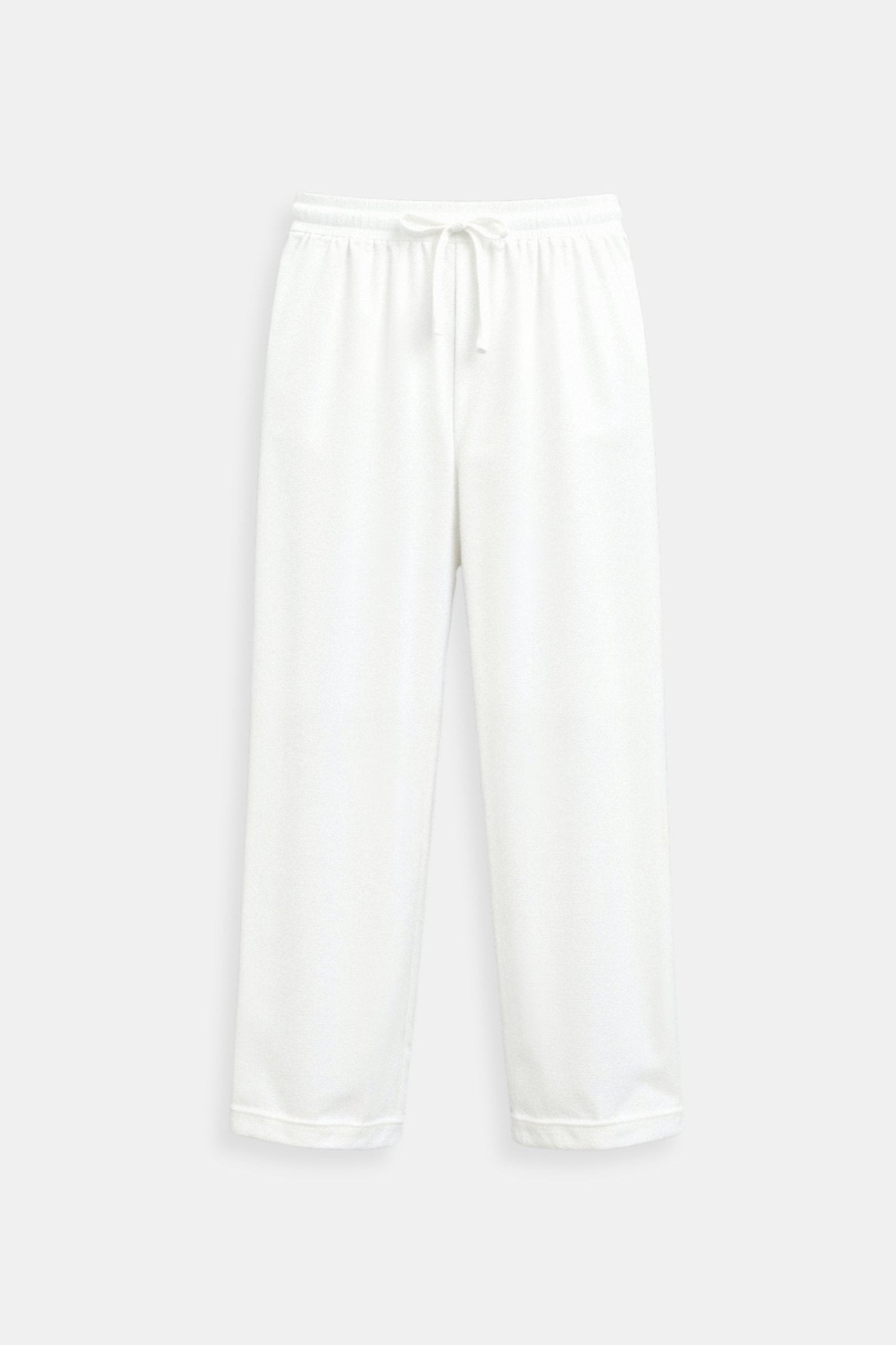 Elastic Waist Loose Drawstring Straight Leg Pants
