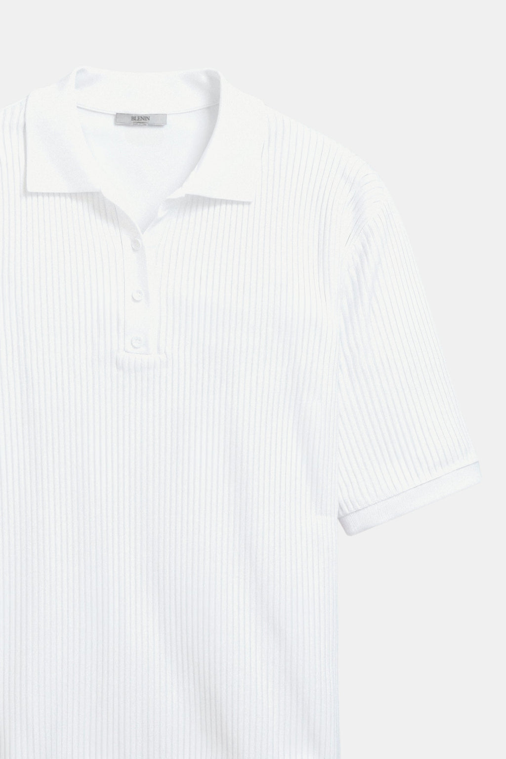 Premium Button Front V Neck Short Sleeve Slim Knit T-Shirt