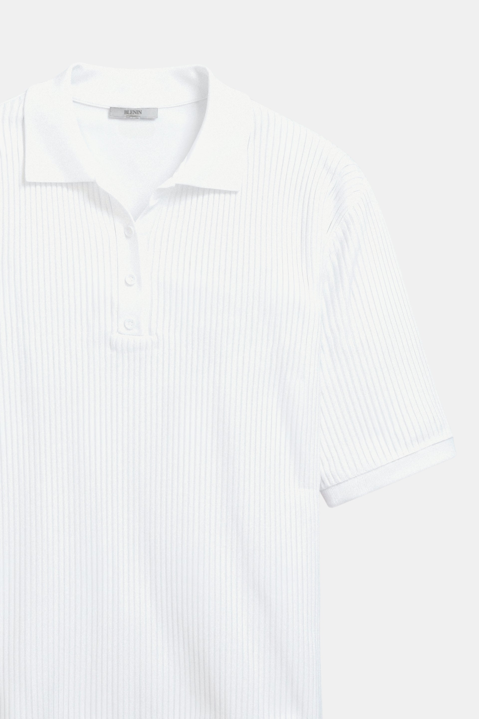 Premium Button Front V Neck Short Sleeve Slim Knit T-Shirt