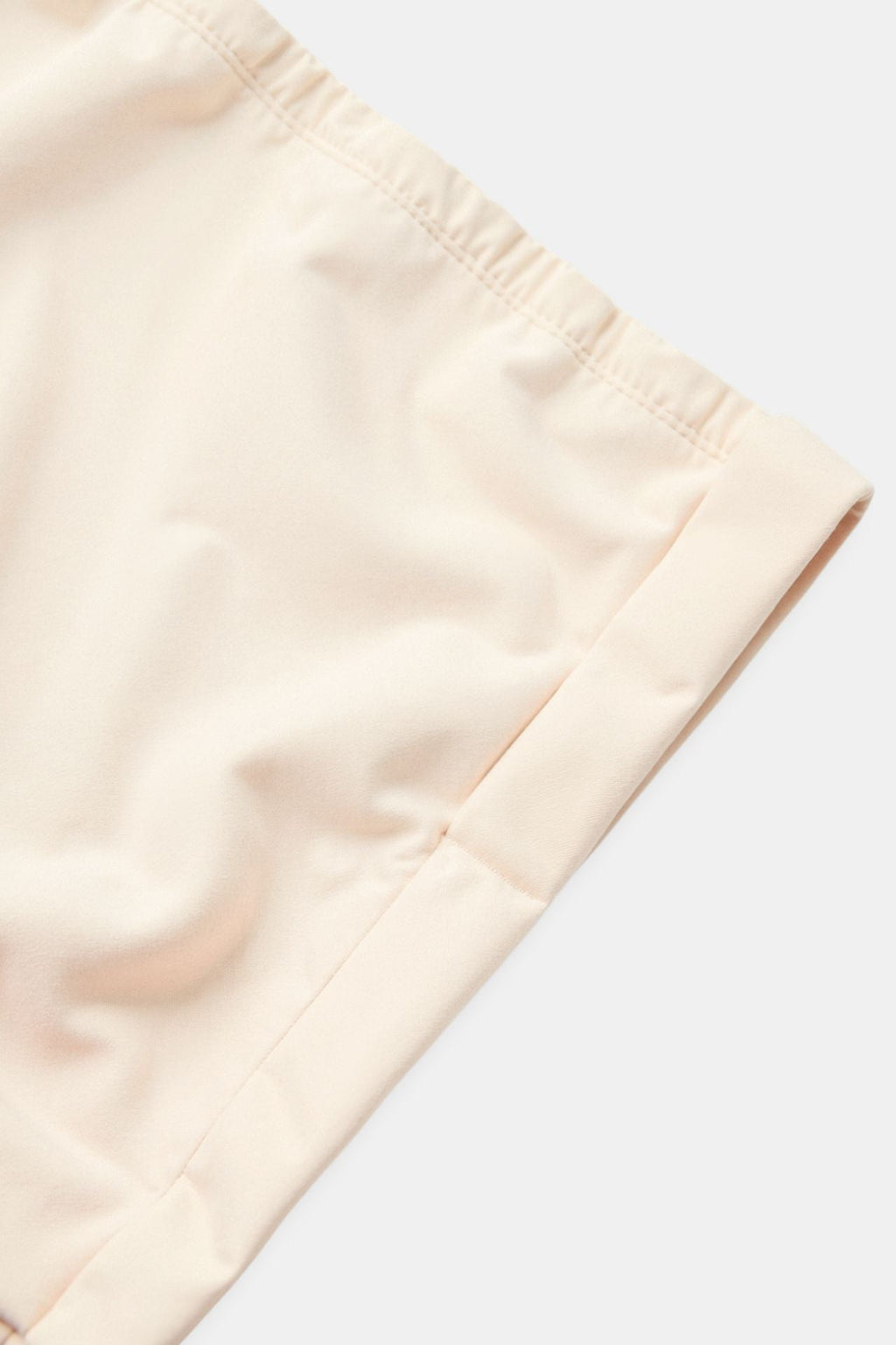 Elegant Elastic Waist Rolled High Waist Tucked Shorts