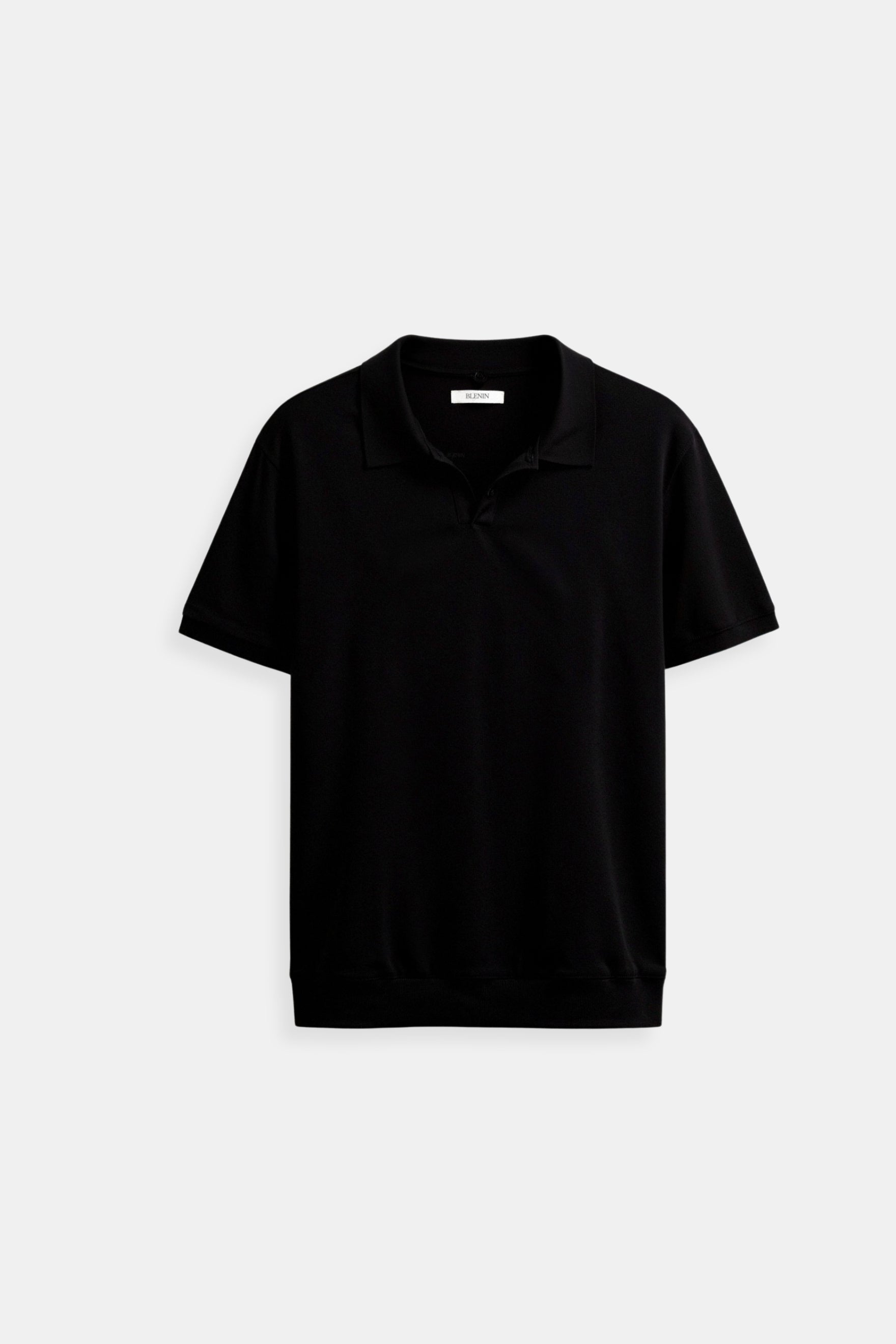 Classic Casual Solid Color Collared Reeve Colar T-Shirt