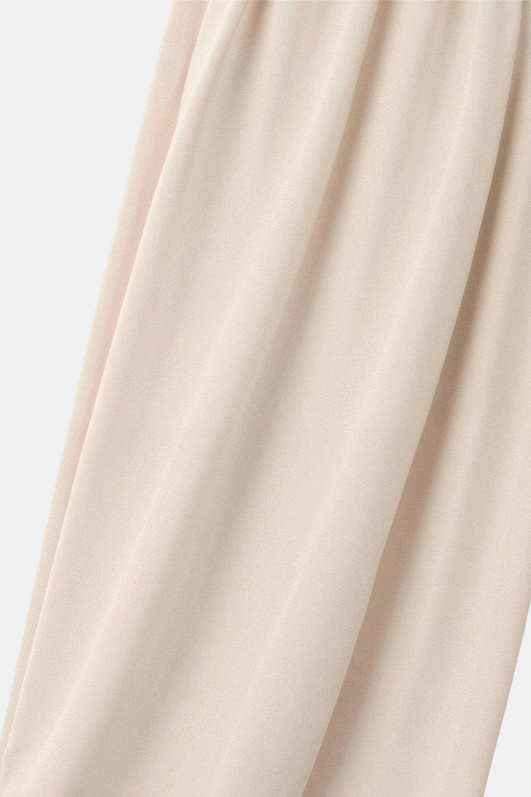 Solid Button Front High Waist Plicated Pants