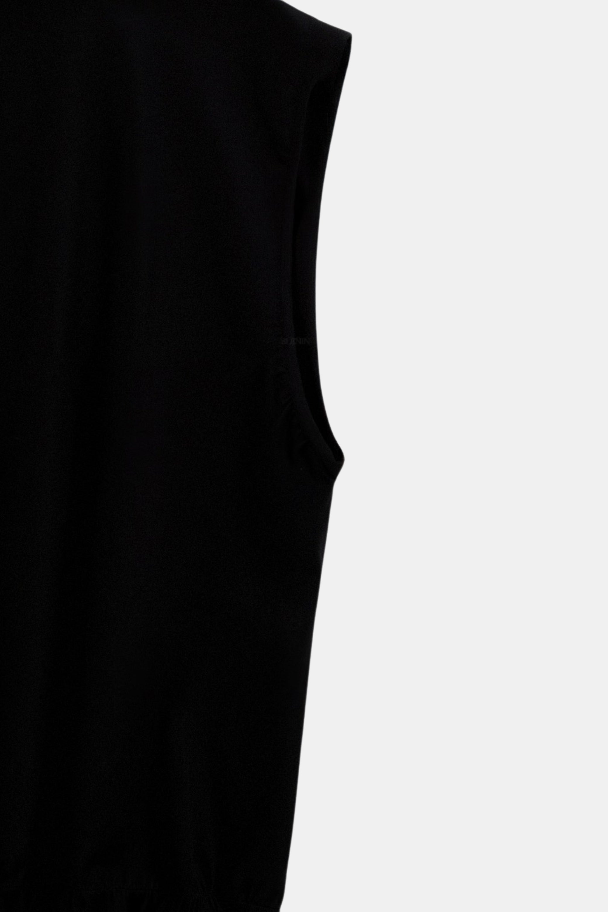 Knitted Premium Contrast Trim Collared Polo Tank Top