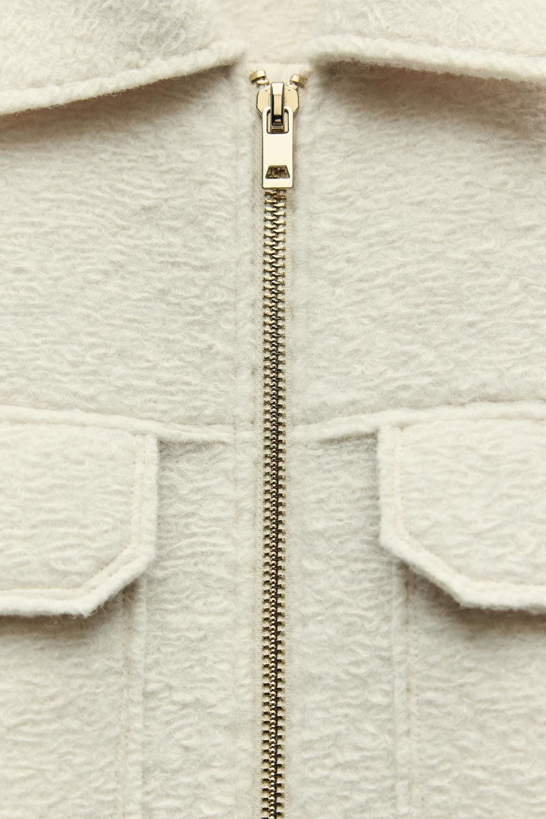 Buckle Pockets Polo Elegant Jacket