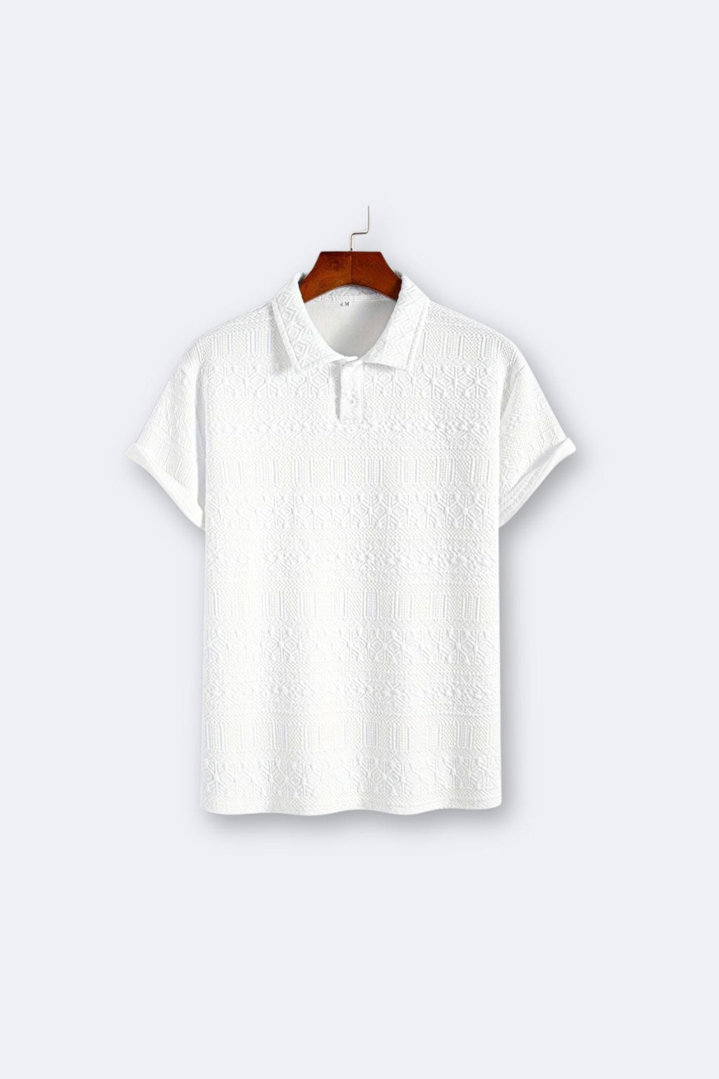 Men's Geometric Graphic Print Golf Polo T-Shirt