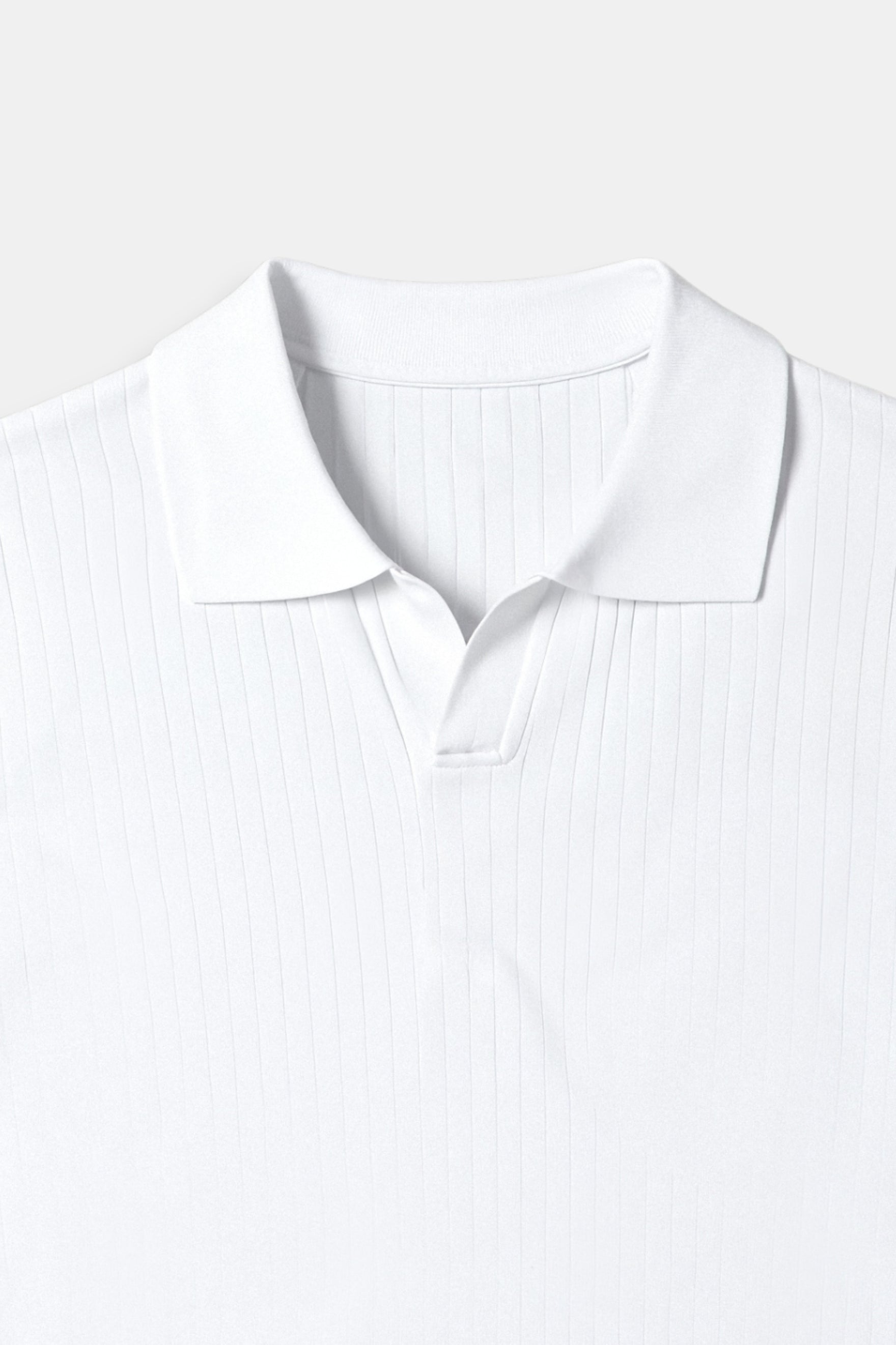 Stripe Pattern Breathable Polo T-Shirt