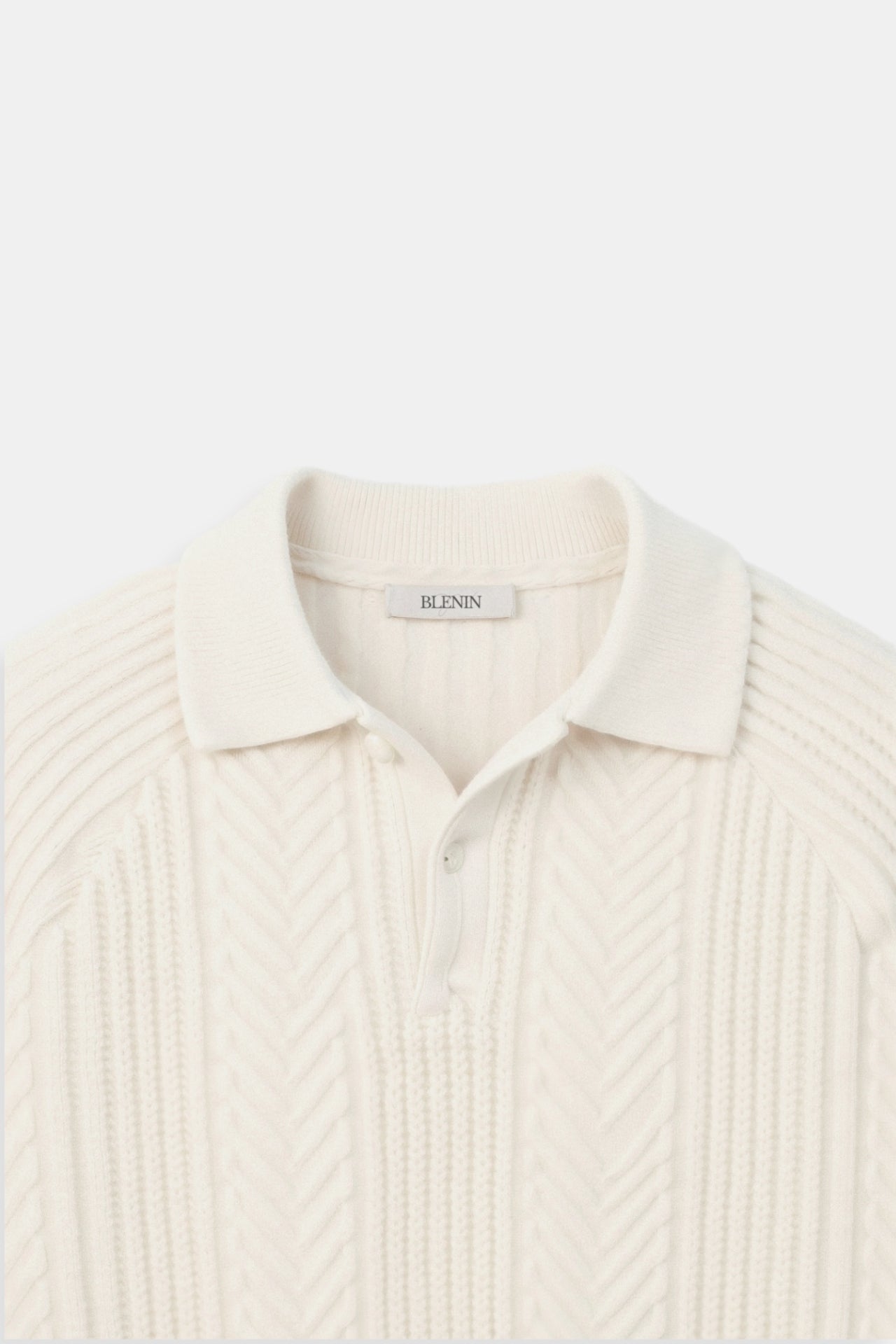 Men's Retro Solid Color Textured Knit Long Sleeve Golf Sweater