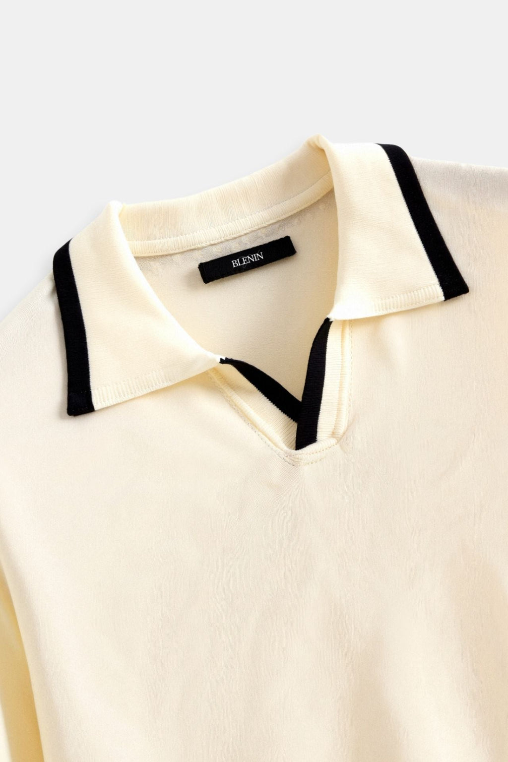 Contrast Slim Fitted Elegant Summer Sleeveless Polo T-Shirt