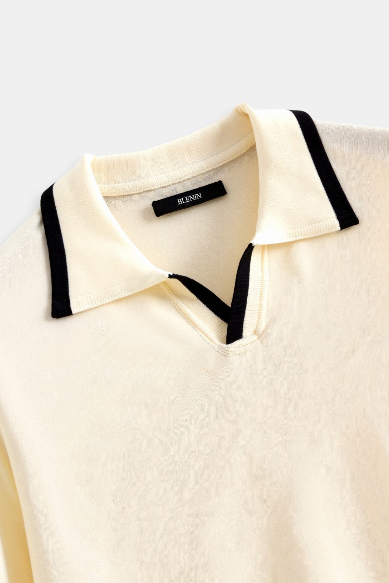 Contrast Slim Fitted Elegant Summer Sleeveless Polo T-Shirt