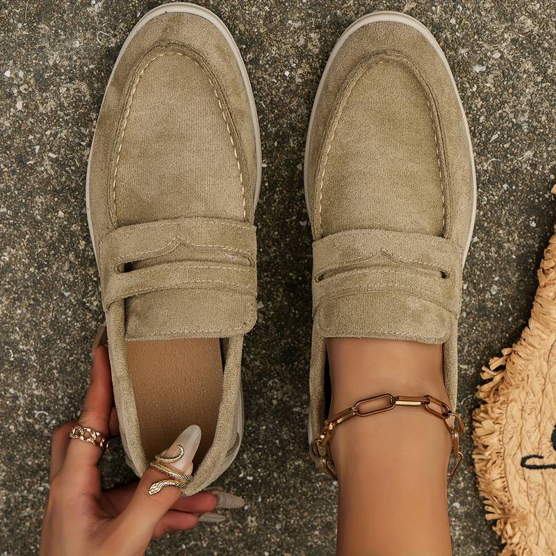 Women's Solid Color Flat Elegant Loafers