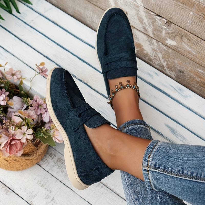 Women's Solid Color Flat Elegant Loafers