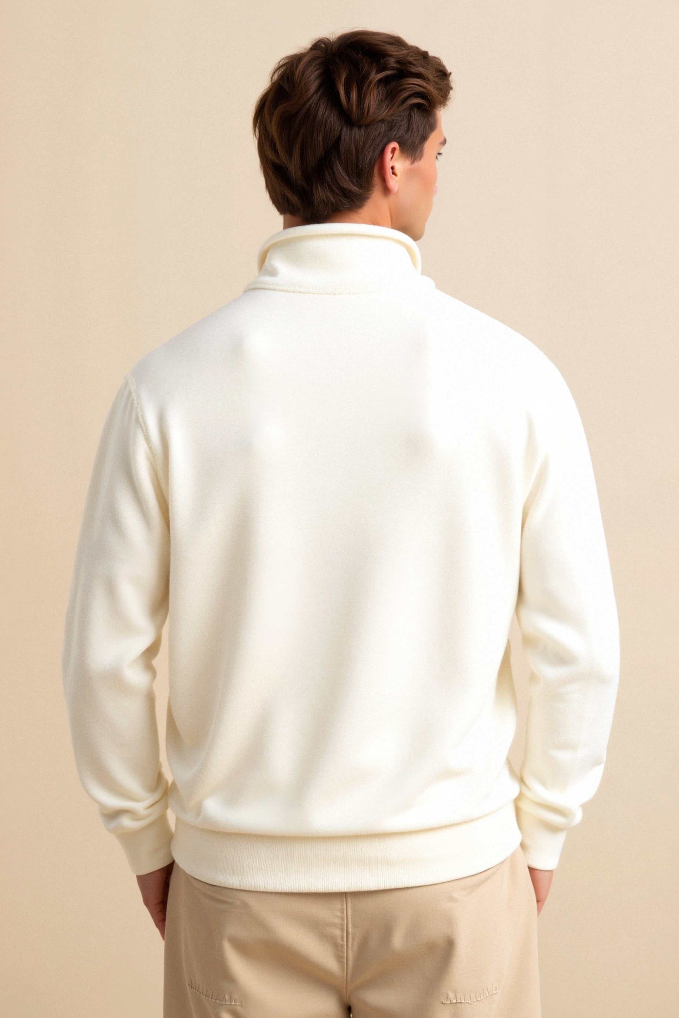Casual Quater Zip Hoodie