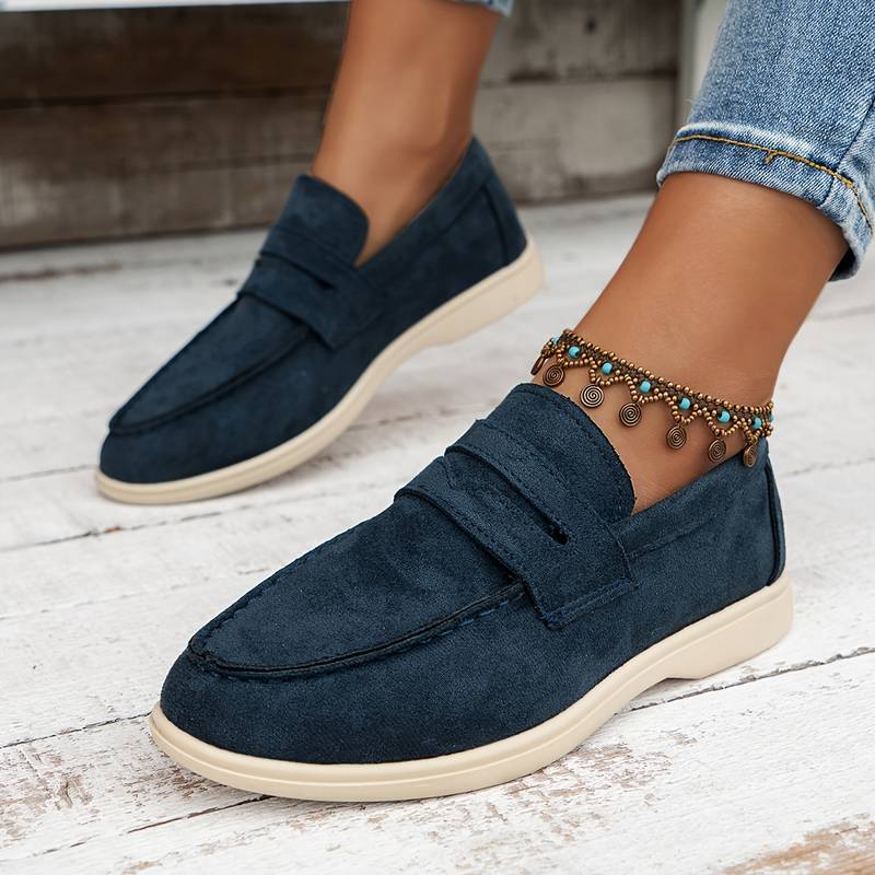 Women's Solid Color Flat Elegant Loafers