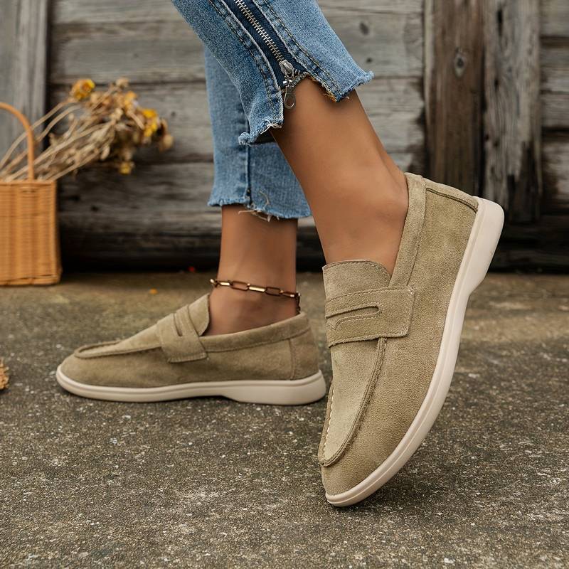 Women's Solid Color Flat Elegant Loafers