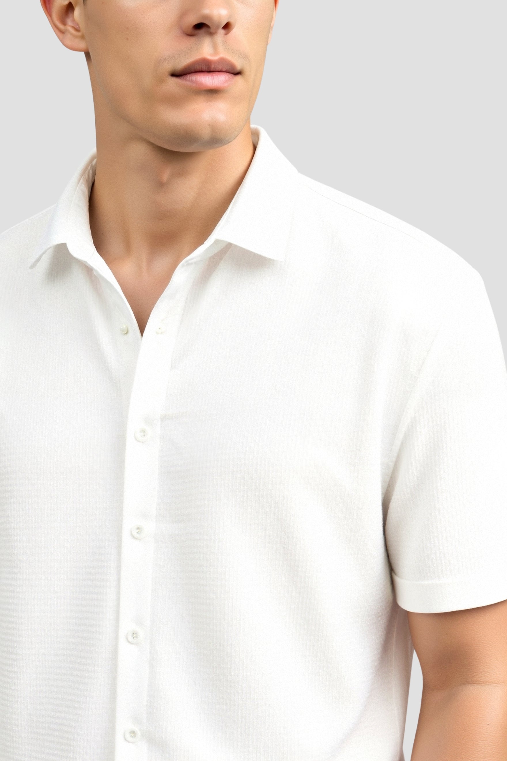 Casual Ripples Pattern Short Sleeve Shirt