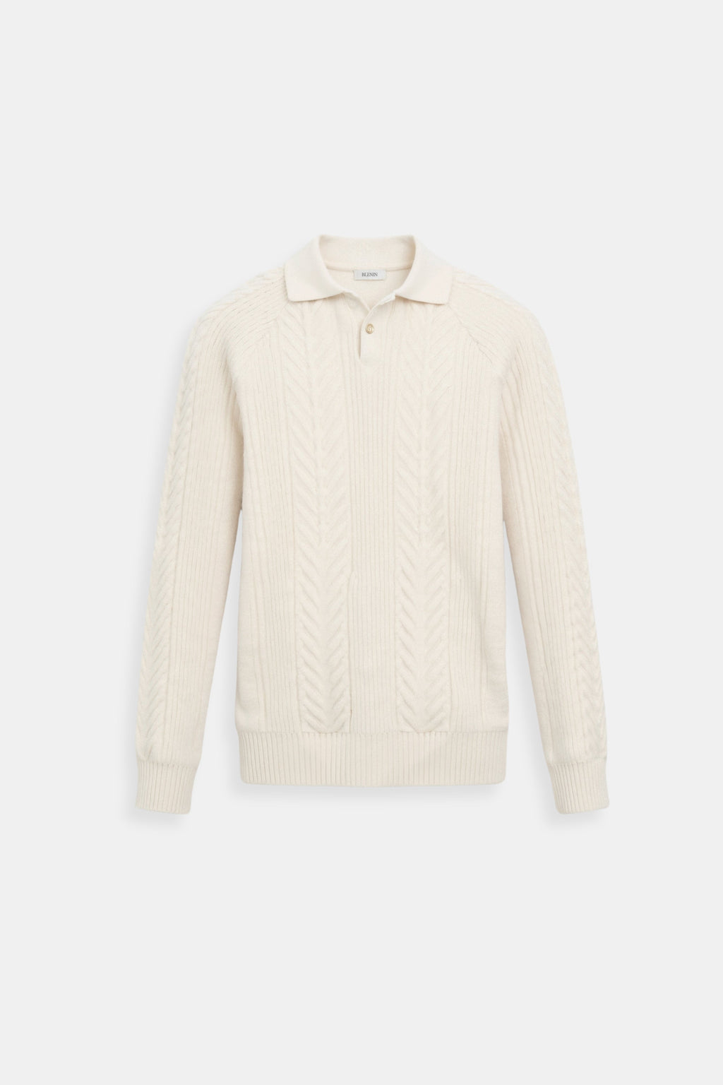 Men's Retro Solid Color Textured Knit Long Sleeve Golf Sweater