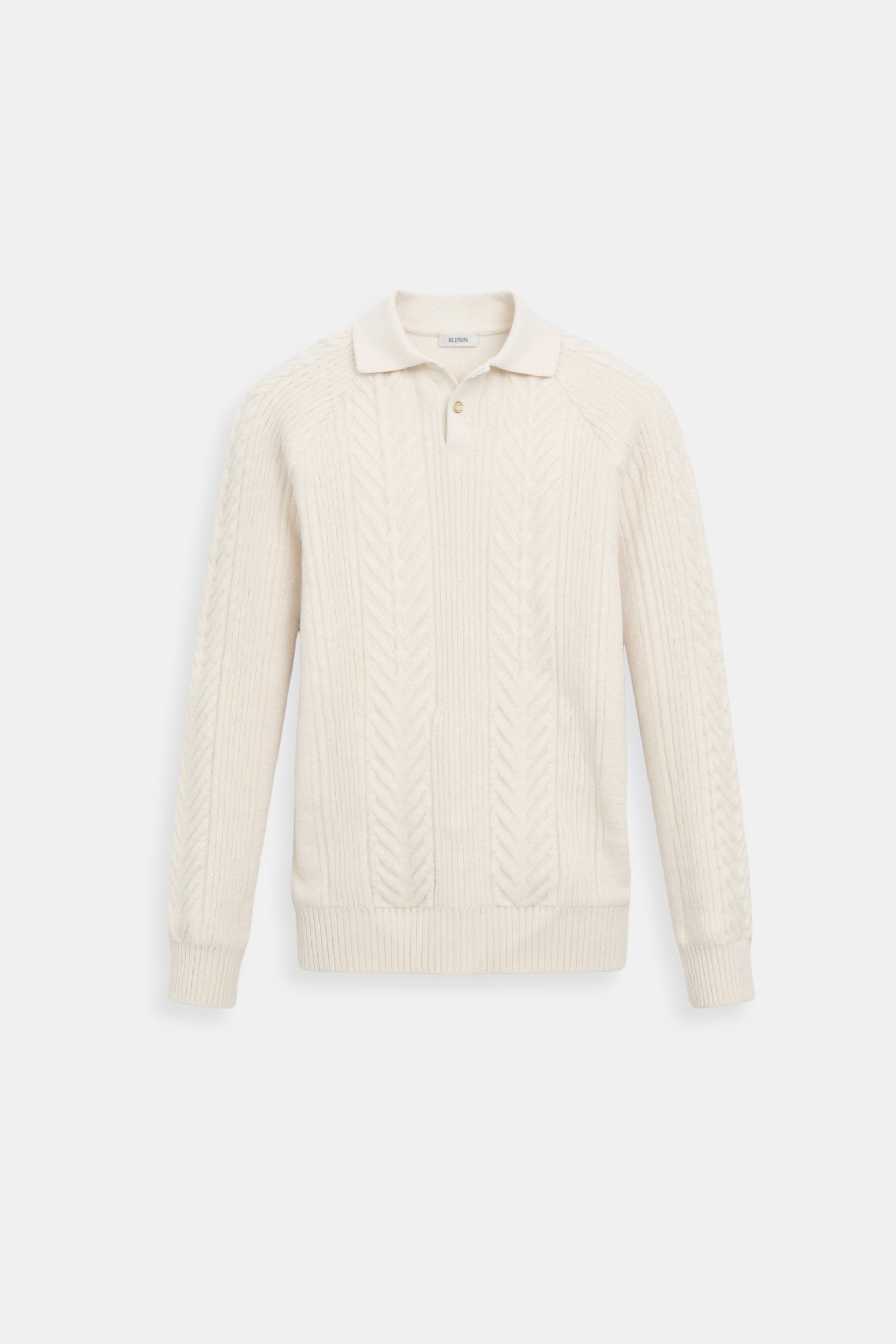 Men's Retro Solid Color Textured Knit Long Sleeve Golf Sweater