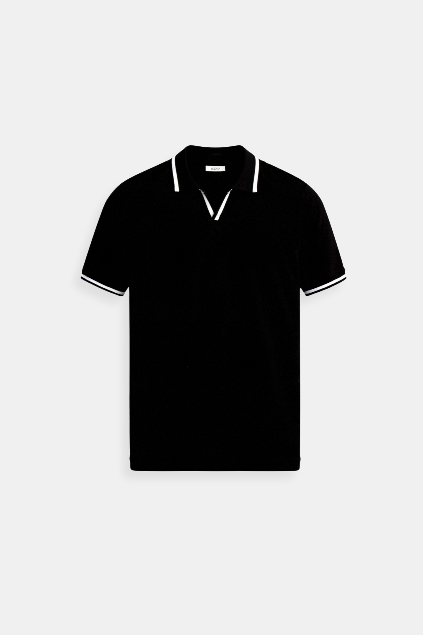 Contrast Slim Fitted Elegant Summer Sleeveless Polo T-Shirt