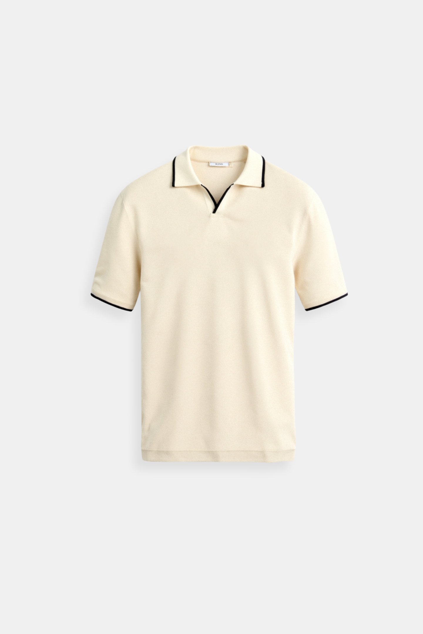 Contrast Slim Fitted Elegant Summer Sleeveless Polo T-Shirt