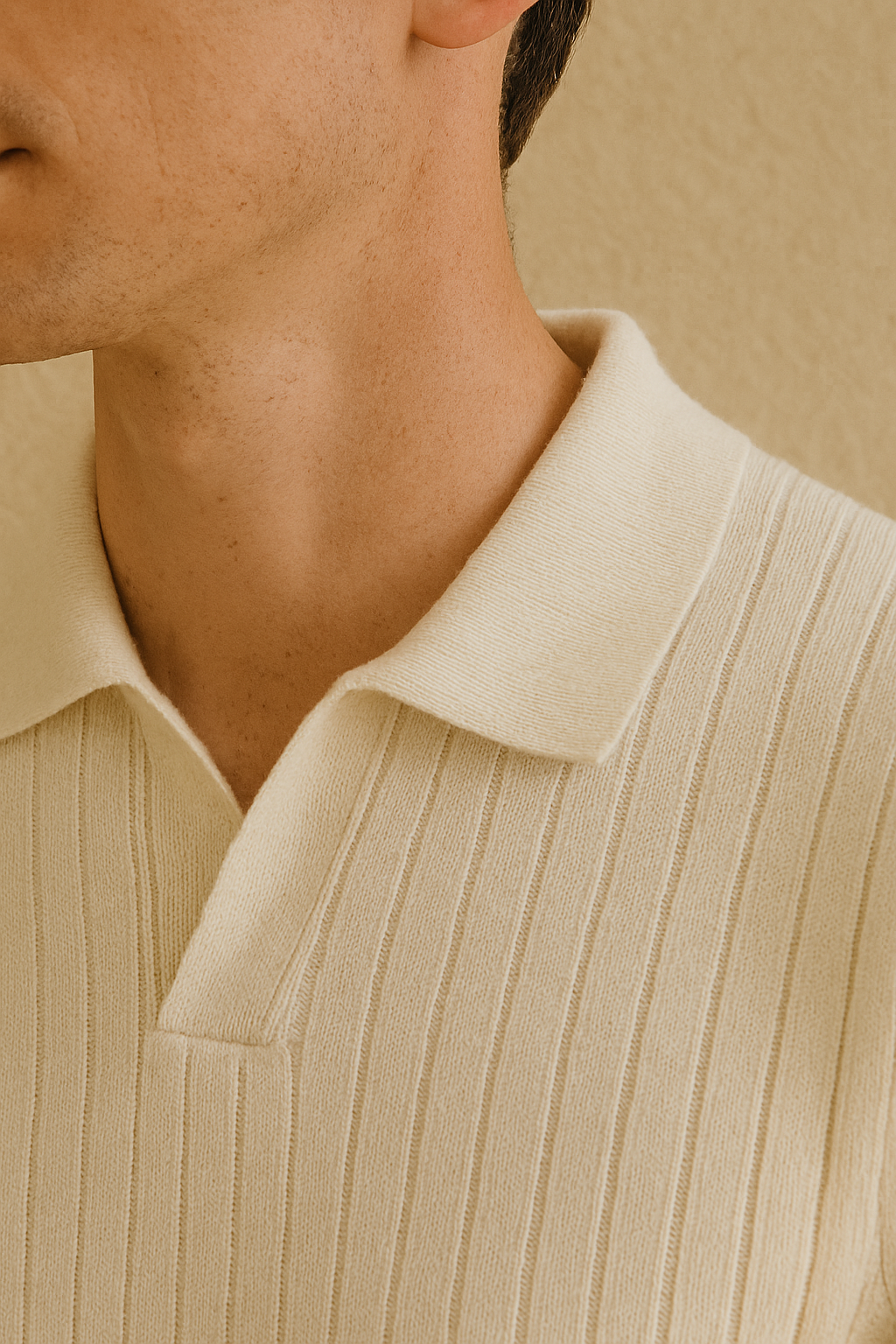 Striped Long Sleeve Polo T-Shirt