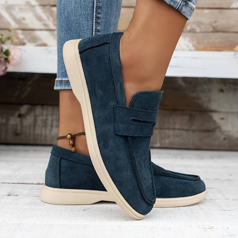 Women's Solid Color Flat Elegant Loafers