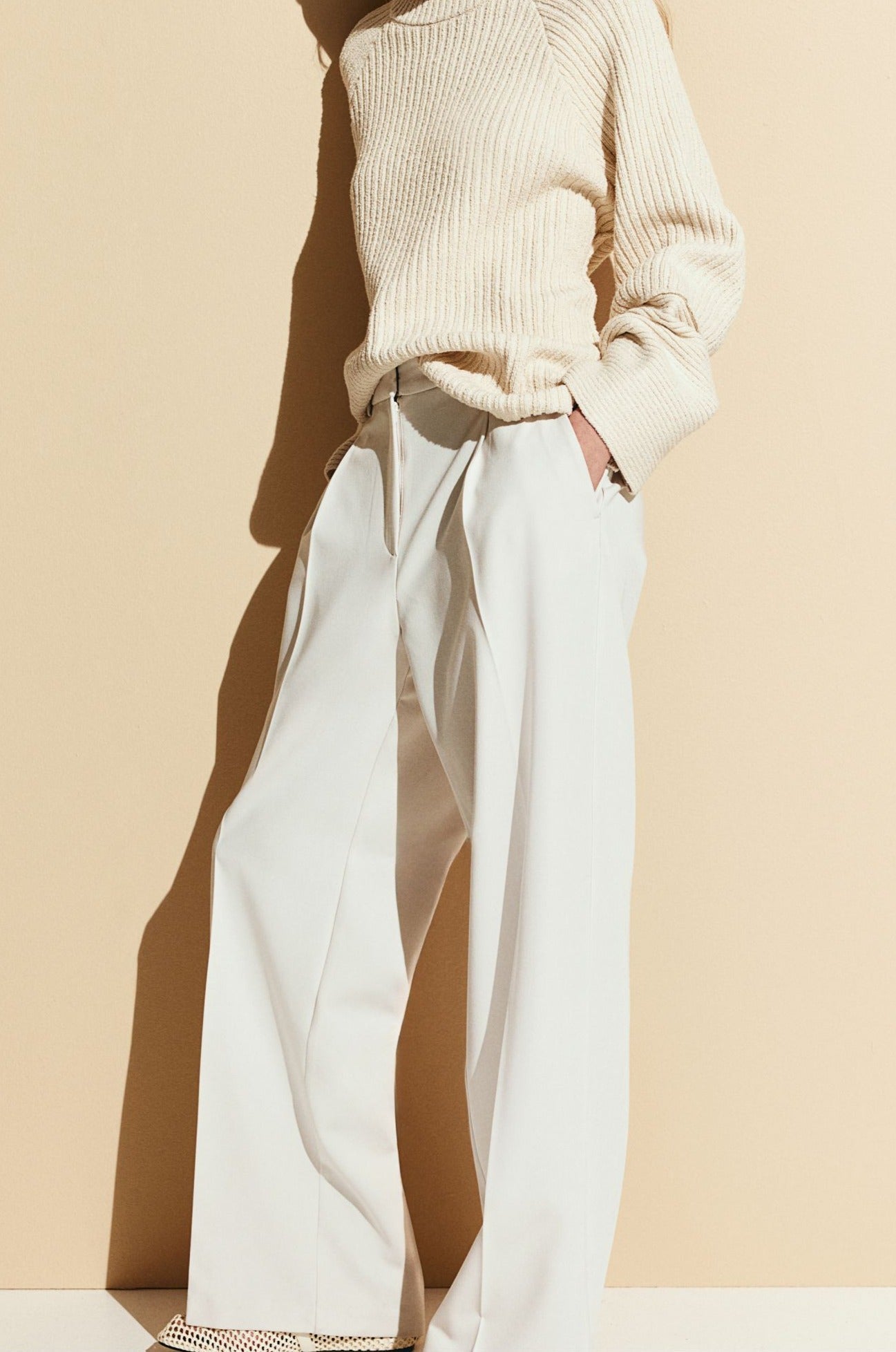 Wide Leg Classic Chino Pants